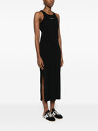 Maison Kitsuné Maison KitsunÃ© Logo ribbed tank dress