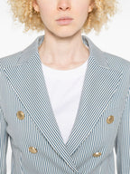 Circolo 1901 Striped double-breasted jacket