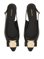 Ferragamo New Vara Plate Flat Slingback
