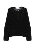Comme Comme Open-knit crewneck sweater