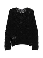 Comme Comme Open-knit crewneck sweater
