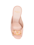 Valentino Garavani VLogo Signature leather mules.
