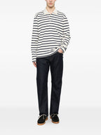 Junya Watanabe Striped cotton polo shirt