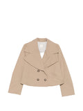 Emporio Armani Cotton double-breasted jacket
