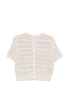 Emporio Armani Cotton open-knit cardigan