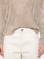 Emporio Armani Embroidered crewneck sweater