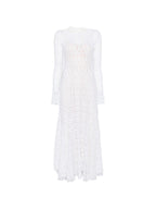 Forte Forte V-back Lace long dress