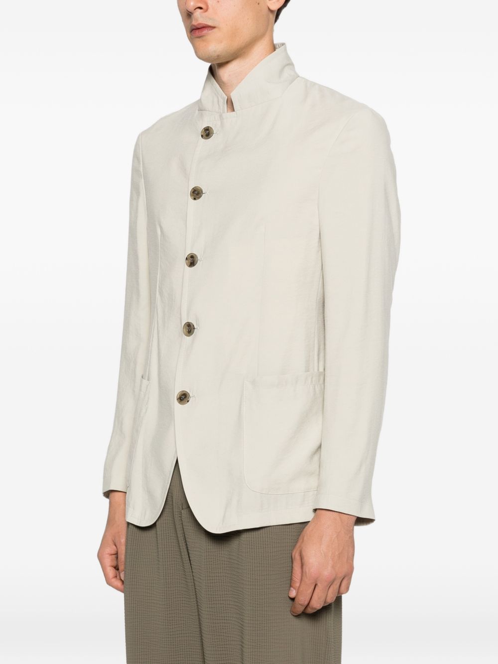 Emporio Armani Single-breasted blazer jacket