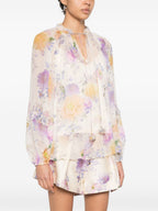 Zimmermann Luna printed blouse
