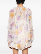 Zimmermann Luna printed blouse