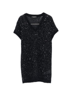 Fabiana Filippi V-neck short sleeves Embellished v-necked top