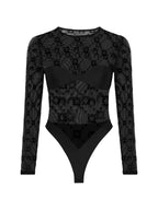 Marine Serre Moonogram pattern Moonogram bodysuit