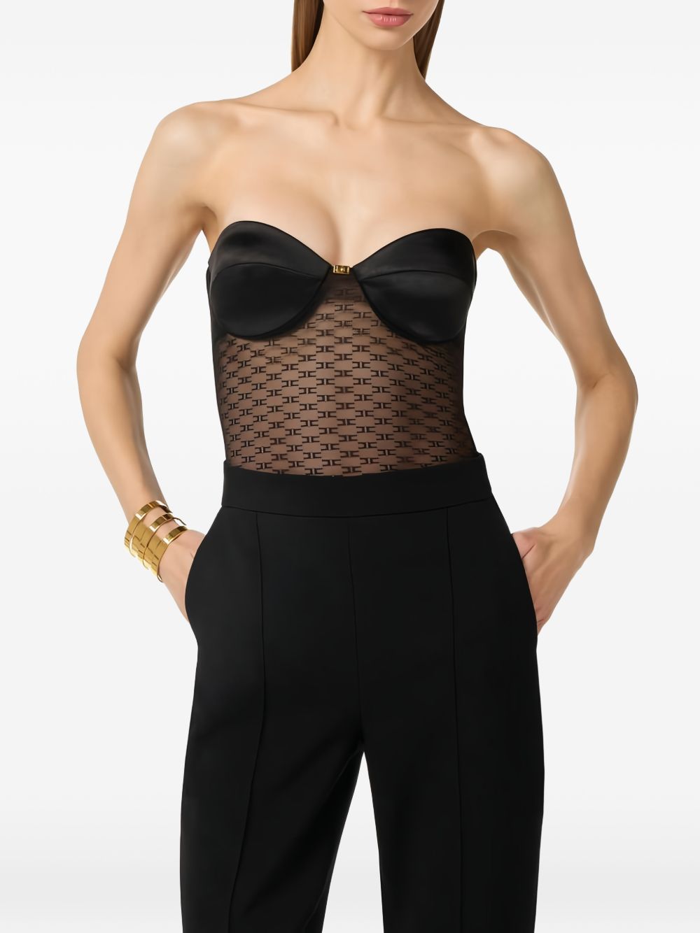 Elisabetta Franchi Top BLACK
