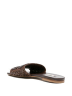 Casadei Leather flat sandals