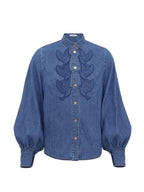 Zimmermann Denim applique shirt
