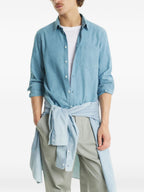 Maison Kitsuné Maison KitsunÃ© Profile Fox cotton shirt