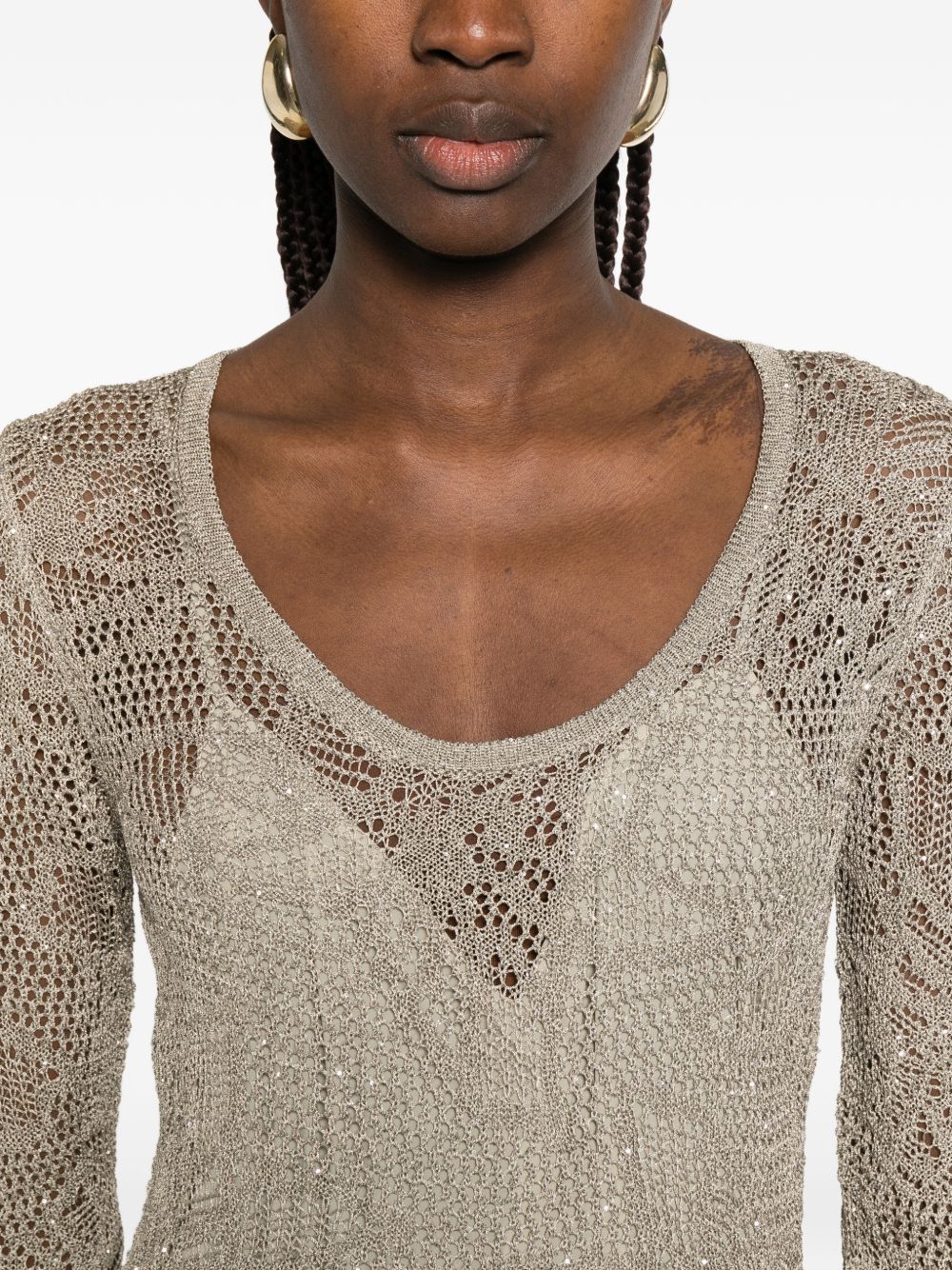 Fabiana Filippi Lace long dress