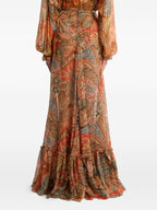 Etro Printed long skirt