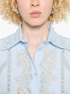 Ermanno Scervino Embroidered cotton shirt