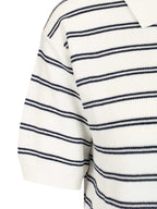 Dunst Cotton blend striped polo shirt