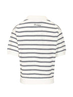 Dunst Cotton blend striped polo shirt