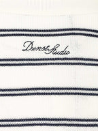 Dunst Cotton blend striped polo shirt