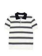 Dunst Striped cotton polo shirt