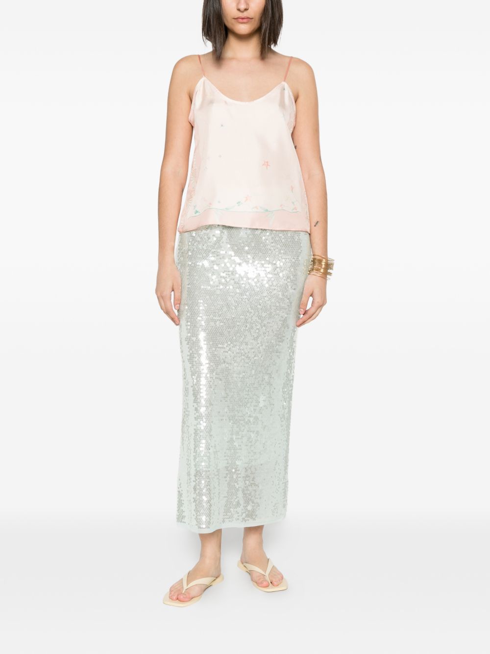 Forte Forte Sequined long skirt