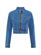 Marine Serre Denim cotton jacket
