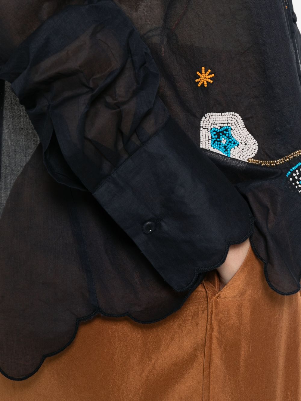 Forte Forte Embroidered cotton shirt