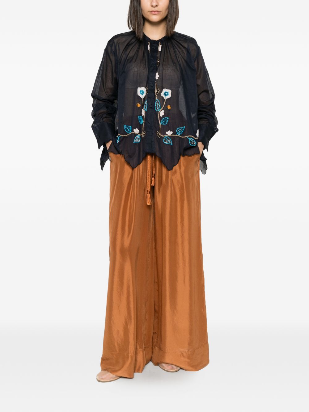 Forte Forte Embroidered cotton shirt