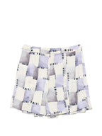 Emporio Armani Abstract Print Pleated Shorts