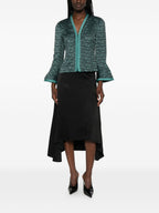 Emporio Armani Wave Pattern Zip-Front Jacket