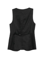 Semicouture Glenna linen vest