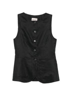 Semicouture Glenna linen vest