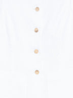 Semicouture Glenna linen vest
