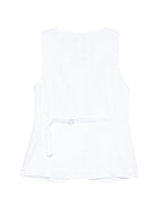 Semicouture Glenna linen vest