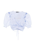 Ermanno Scervino Embroidered cropped top