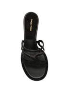 Sergio Rossi Suede leather heel sandals
