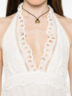 Ermanno Scervino Lace Cotton Long Dress