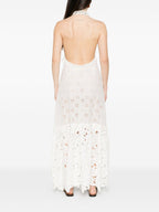 Ermanno Scervino Lace Cotton Long Dress