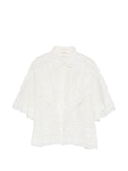 Ermanno Scervino Cotton Silk Embroidered Shirt