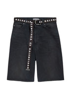 Balenciaga Denim Cotton Shorts