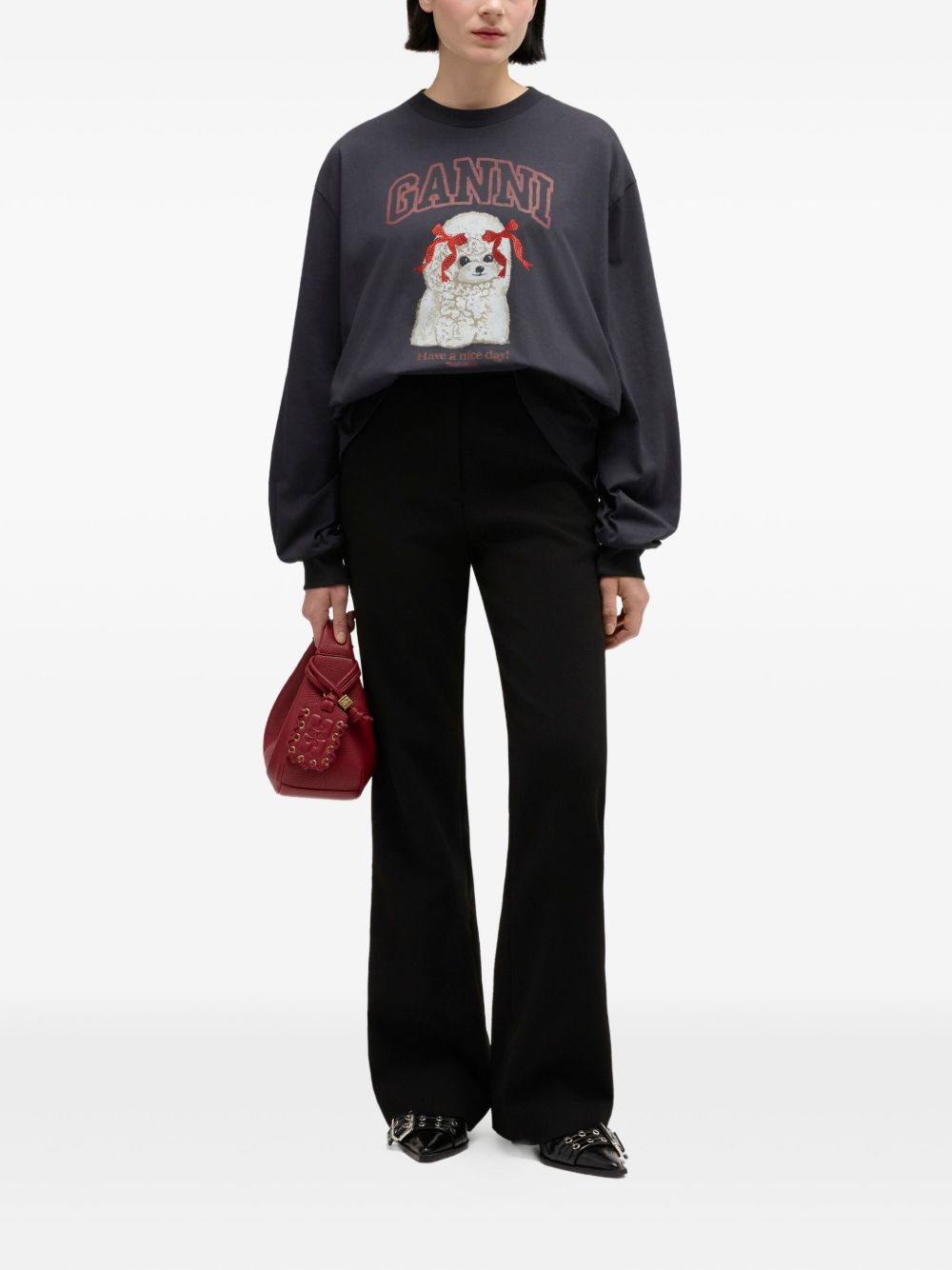 GANNI Sweaters BLACK
