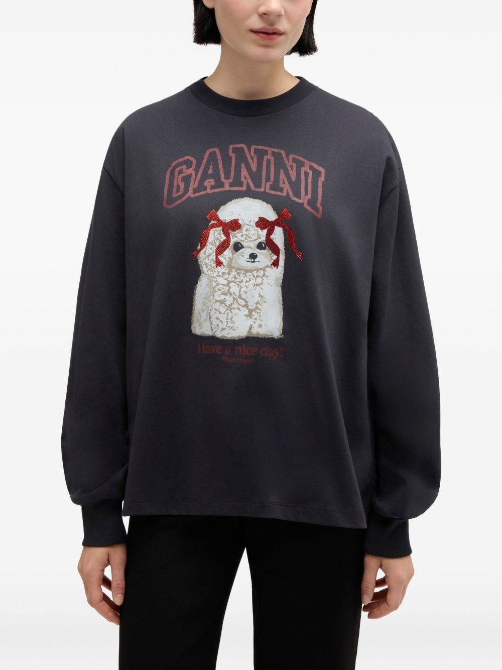 GANNI Sweaters BLACK