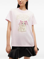 GANNI T-shirts and Polos PINK