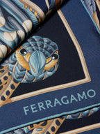 Ferragamo Scarfs NAVY