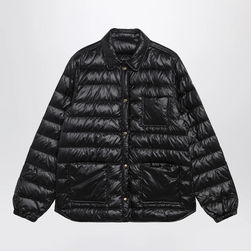Moncler Black Fouine Down Shirt Jacket