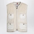Moncler Mimosa gilet in teddy-effect fleece