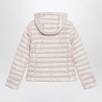 Moncler Igelhood down jacket in light pink longue saison